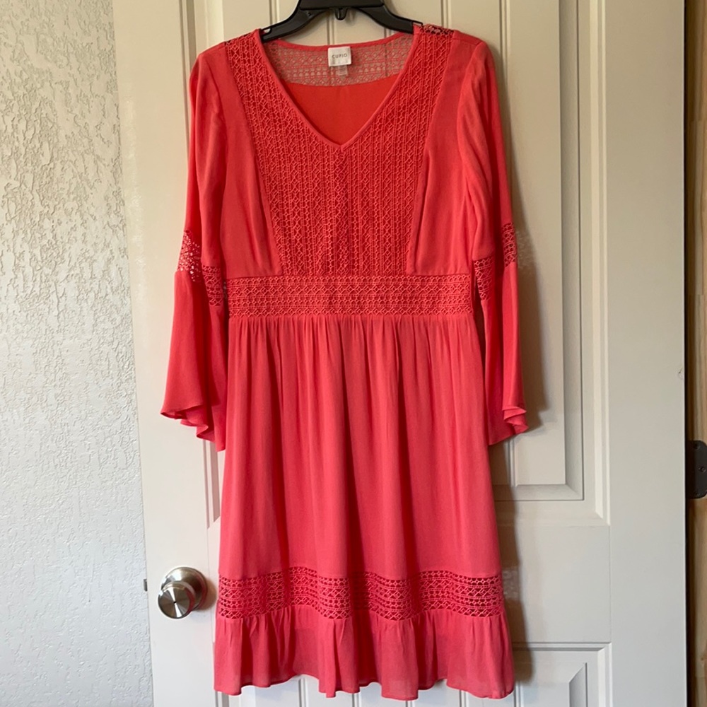 Pretty Coral dress, size small!
